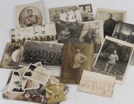 A small collection of assorted WWI and later mainly military postcards, some portraits, some