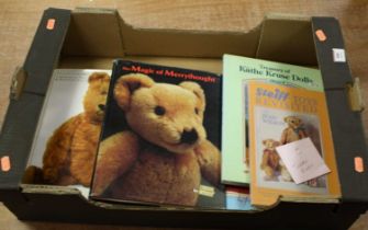 A collection of books relating to teddy bears to include The Magic of Merrythought, and Steiff