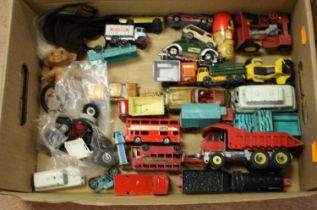 A collection of diecast model vehicles to include Matchbox and Corgi