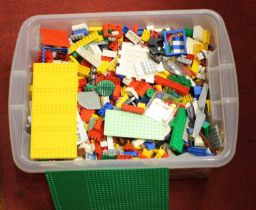 A box of loose playworn Lego