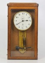 A French Ato Electrique Master clock, designed by the Leon Hatot Company, circa 1920s, with
