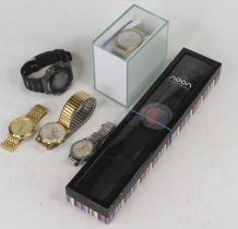 Assorted fashion watches to include Skargen of Denmark, and Noon of Denmark (6)