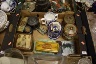 Miscellaneous items to include a Victorian loving cup inscribed 'God Speed the Plough', a Doulton