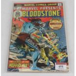 A Marvel Comics Bloodstone comic, 2nd December, No. 02112