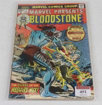 A Marvel Comics Bloodstone comic, 2nd December, No. 02112