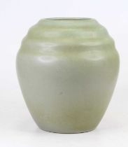 A pale green glazed stoneware vase, of ovoid form, h.26cm