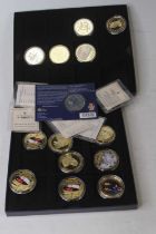 A large collection of assorted mainly commemorative coins to include 2012 The Queen's Diamond