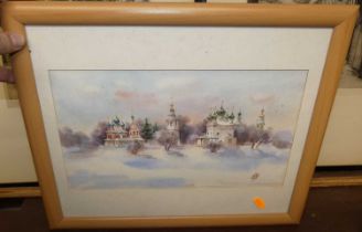 Two E.H. Shephard prints; together with three amateur watercolours (5)