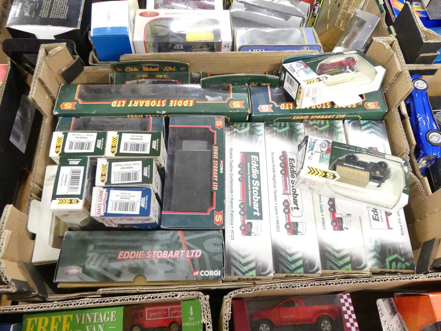 A quantity of Eddie Stobart haulage model vehicles, to include Days Gone, Corgi etc