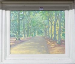 Alfred Richard Blundell (1883-1968) - The Avenue at Cavenham, oil on board, signed lower right, 37 x