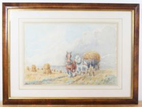 Sydney Smith (1912-1982) - The Haycart, watercolour, signed and dated 1946 lower right, 35 x 52.5cm