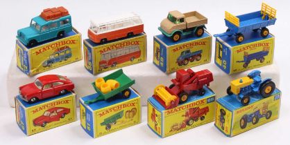 A collection of eight various boxed Matchbox 1/75 series diecast vehicles to include No. 39 Farm