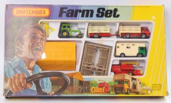 Matchbox Lesney Gift Set G6 Farm Set, set contains Horsebox, Tractor, Combine Harvester, Horsebox,