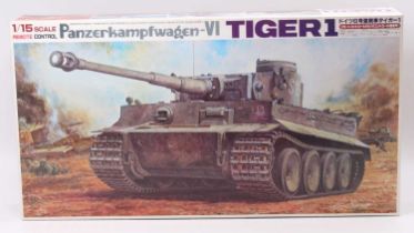 A Bandai No. 0044202 1/15th scale remote control Panzerkampfwagen VI Tiger 1 German Heavy Tank, as