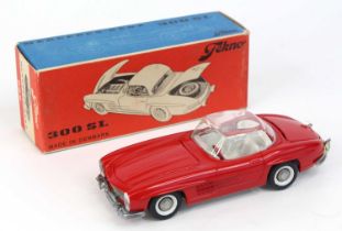 Tekno No.925 Mercedes Benz 300SL - red body, clear roof (Possible Factory Error as roof is un-