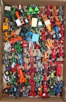 A tray containing Hachette Universal Hobbies tractors and farming related diecasts, with specific