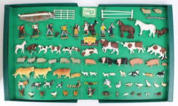 Britains limited Herald Farm Display box No. H7567, comprising one each of 78 pieces in the Farm