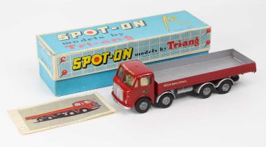Spot On Models No.110/3 AEC Mammoth Major 8 with flat float and sides, red body with silver back and