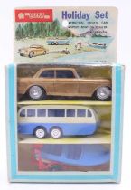 Lucky Toys of Hong Kong plastic friction drive No. 7015 Holiday Set containing a Rolls Royce,