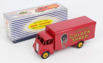 Dinky Toys No. 919 guy van ''Golden Shred'' comprising red body with yellow Super Toys hubs and