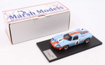 A Marsh Models factory hand built 1/43 scale model of an MM250 Mirage M1 1967 Kyalami 9 hour race