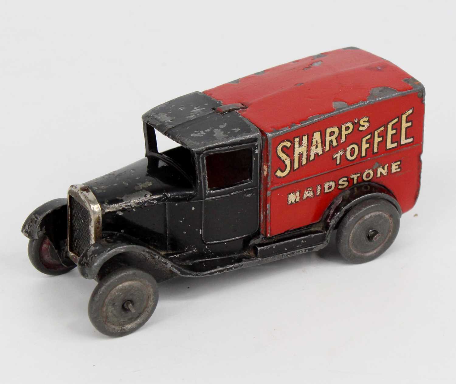 Dinky Toys, 28H pre-war delivery van, 'Sharps Toffee Maidstone' type 1 example, Dinky Toys cast to