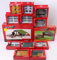 A collection of 14 various boxed Britains 1/32 scale farm building and accessory sets to include No.