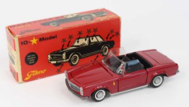 Tekno No.928 model of a Mercedes Benz 230SL comprising of red body with black interior and white