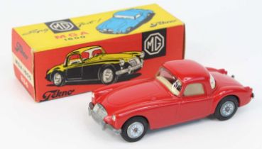 Tekno, 824, MGA1600, red body with cream interior and blue headlights, silver grille and rear