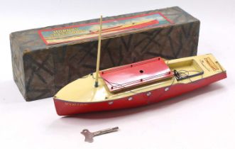 Hornby Speed Boat No.5 "Viking", red hull with cream superstructure, red cabin roof and blue and
