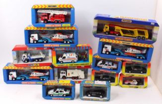 14 mixed modern issue Matchbox King Size diecasts including No. TR1 Leyland Car Transporter, 3x