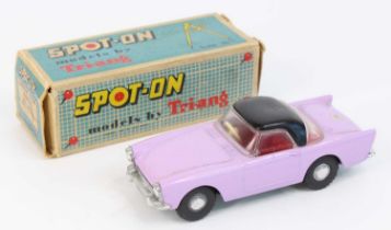 Spot-On Models by Triang No.191 Sunbeam Alpine Hardtop in lilac in mint condition, comes in its