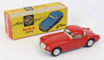 Tekno, 824, MGA1600, red body with cream interior and blue headlights, silver grille and rear