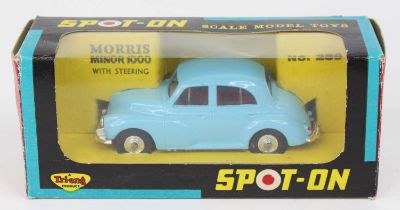 Spot-On Models by Triang No. 289 Morris Minor 1000 comprising light blue body with red interior