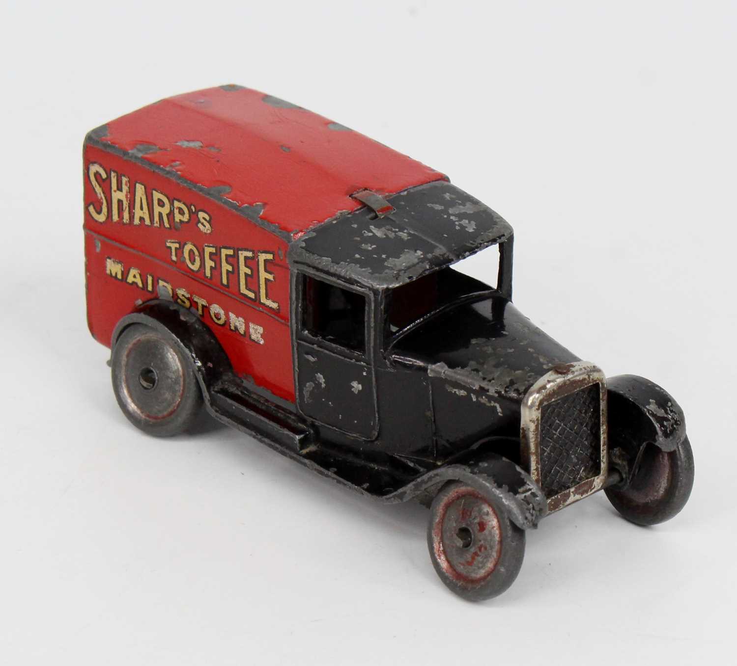 Dinky Toys, 28H pre-war delivery van, 'Sharps Toffee Maidstone' type 1 example, Dinky Toys cast to - Image 4 of 5