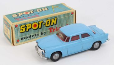 Spot On Models by Triang No.157, Rover 3 Litre, blue body with red interior, silver hubs, in the