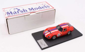 A Marsh Models factory hand built 1/43 scale model of an MM299 Maserati 151/3 Rheims 1963 race