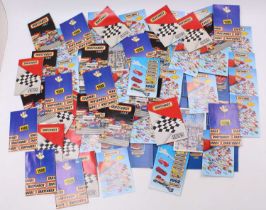 One tray containing a quantity of 1980s and 1990s Matchbox catalogues, some duplicates included