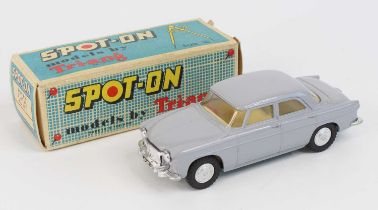 Spot On Models by Triang No. 157 Rover 3L, comprising of light grey body with cream interior and red