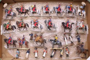 A collection of Historex 1960s painted plastic figures, some examples may be missing parts, to