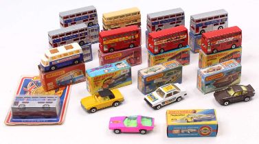 Matchbox Lesney Superfast boxed model group of 14, with examples including No. 3 Porsche Turbo,