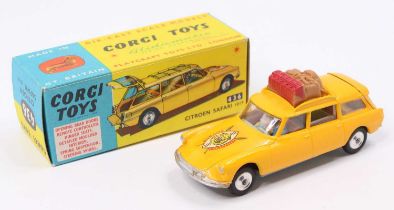 Corgi Toys No. 436 Citroen Safari ID19 comprises yellow body with Wildlife Preservation logo to