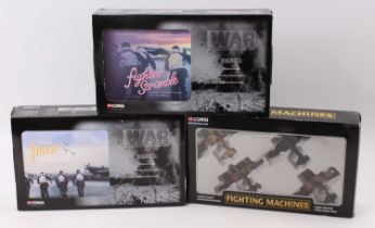 Corgi Showcase Collection Fighting Machines – three model aircraft sets, Fighter Scramble, Their