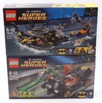 Lego DC Comics Super Heroes factory sealed boxed group, 2 examples comprising No. 76034 The