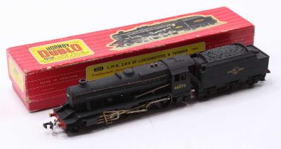 2224 Hornby-Dublo 2-rail LMR 2-8-0 8F Freight loco & tender, unlined black no.48073, Ringfield