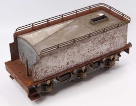 A 3.5" gauge Maisie live steam locomotive tender part complete example, requires finishing and