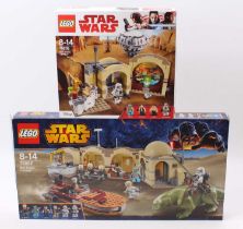 2 Lego Star Wars sets comprising No. 75052 Mos Eisley Cantina, the box has been opened, but inner