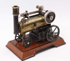 A very fine Marklin circa 1910 convertible live steam engine, boxed example, with original label