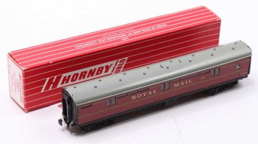 Neverwazza Hornby-Dublo BR TPO Stowage Van, maroon (M) in Cooper red/white striped box printed TPO