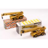 NZG 1/50th scale boxed construction group of 2 comprising No. 149 Grove RT760 4 wheeled mobile